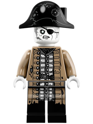 LEGO Minifigure-Lieutenant Lesaro-Pirates of the Caribbean-POC038-Creative Brick Builders